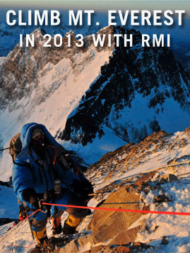 Climb Mt. Everest in 2013 with RMI